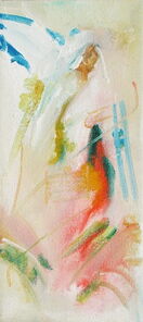 Montag 17.45 Uhr, oil on canvas, 60 x 26 cm