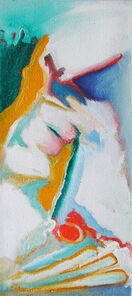 Montag 15.40 Uhr, oil on canvas, 60 x 26 cm