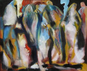 Frankfurt 2, oil on Canvas, 135 x 165 cm