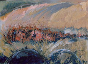 Landschaft mit viel Gras