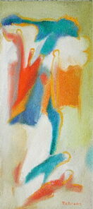 Montag 16.35 Uhr, oil on canvas, 60 x 26 cm