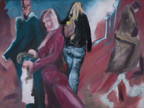 Gleis 35, oil on canvas, 90 x 120 cm