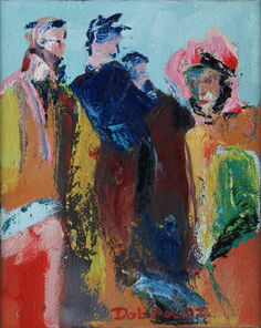 Linie 728.4, oil on canvas, 25 x 20 cm