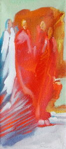 Montag 15.30 Uhr, oil on canvas, 60 x 26 cm