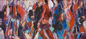 Xian 1, oil on canvas, 45 x 100 cm