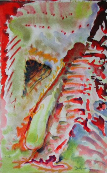 Fafna, Mischtechnik auf Papier